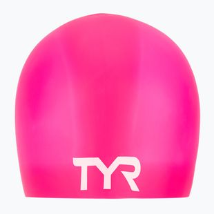 TYR Wrinkle Free Silicone swimming cap pink