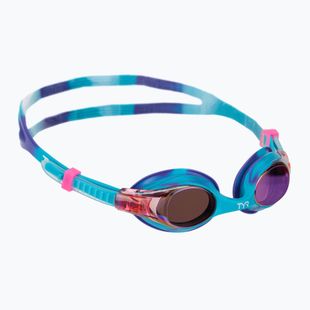 TYR Swimple Tie Dye Mirrored purple/turqoise/purple children's swimming goggles