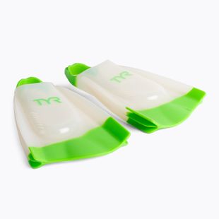 TYR Hydroblade swimming fins white and green LFHYD