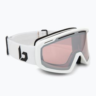 Bollé Y7 OTG ski goggles white matte/vermillon gun