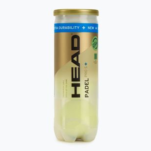 HEAD Padel Pro S+ padel balls 3 pcs. yellow