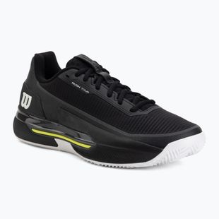 Men's tennis shoes Wilson Rush Pro 5 Tour Clay black/white/safety yellow