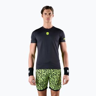 Men's HYDROGEN Panther Tech Tee black/yellow Tennis Shirt