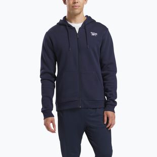 Men's Reebok Identity SL Fleece FZ vector navy sweatshirt