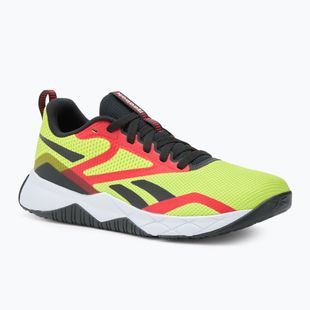 Reebok NFX men's training shoes acid yellow/black/vector red