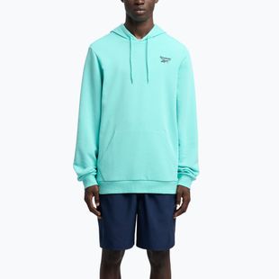 Men's Reebok Identity Small Logo Hoodie ai aqua sweatshirt