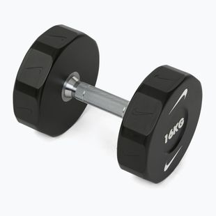 Chrome dumbbell Nike Strength Pro Urethane Dumbbell 16 kg black/white