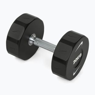 Chrome dumbbell Nike Strength Pro Urethane Dumbbell 20 kg black/white