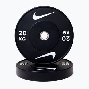 Bumper weight Nike Strength Rubber Bumper Plates 20 kg black/white