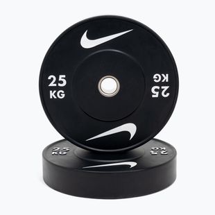 Bumper weight Nike Strength Rubber Bumper Plates 25 kg black/white