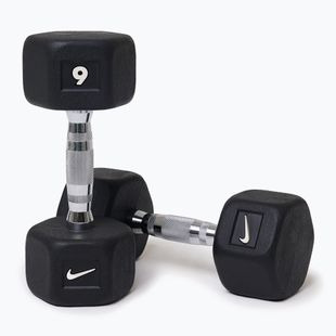 Dumbbells Nike Strength Hex Dumbbell 2 x 9 kg black/white
