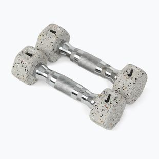 Dumbbells Nike Strength Grind Hex Dumbbell 2 x 1 kg wolf grey