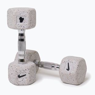 Dumbbells Nike Strength Grind Hex Dumbbell 2 x 4 kg wolf grey