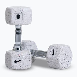 Dumbbells Nike Strength Grind Hex Dumbbell 2 x 8 kg wolf grey