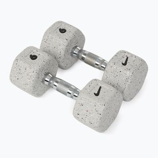 Dumbbells Nike Strength Grind Hex Dumbbell 2 x 9 kg wolf grey