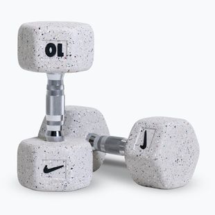 Dumbbells Nike Strength Grind Hex Dumbbell 2 x 10 kg wolf grey