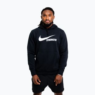Men's sweatshirt Nike Strength Hoodie black/white