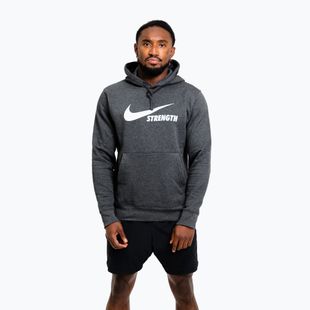 Men's sweatshirt Nike Strength Hoodie charcoal/white