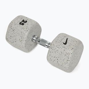 Rubber-coated dumbbell Nike Strength Grind Dumbbell 25 kg wolf grey