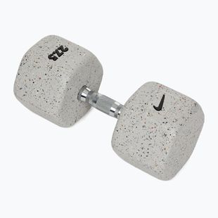 Rubber-coated dumbbell Nike Strength Grind Dumbbell 27,5 kg wolf grey