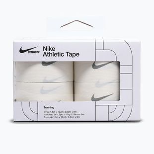 Cohesive elastic bandage Nike Strenght Athletic Tape white/grey