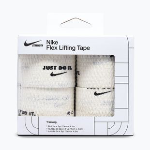 Cohesive elastic bandage Nike Strenght Flex Lifting Tape white/black