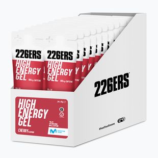 226ERS High Energy Caffeine energy gel set 24 pcs. x 76 g cherry