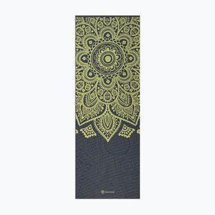 Yoga mat Gaiam Premium Sundial Layers 6 mm black/navy/yellow