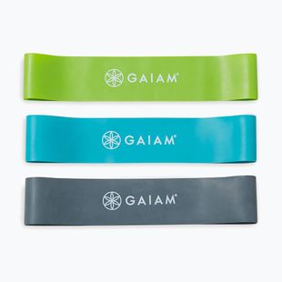 Exercise band set Zestaw Gaiam Restore Mini Band Kit 3 szt. green/blue/navy