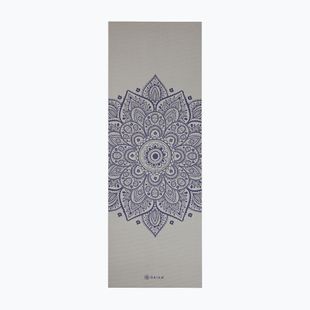 Yoga mat Gaiam Sustained Yoga grey sundial flower