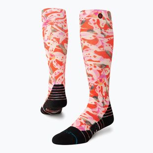 Stance Tubeular Mid Poly Snow tomato ski socks