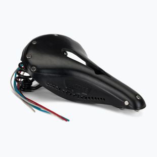 Brooks England Flyer Carved black bicycle saddle