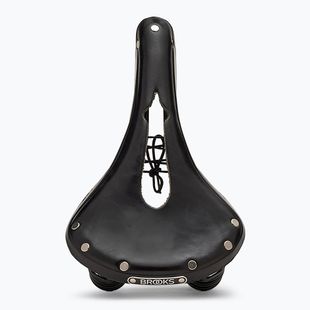Brooks England Flyer Carved black bicycle saddle