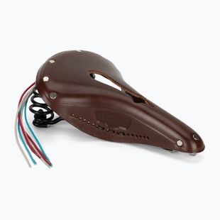 Brooks England Flyer Carved brown bicycle saddle