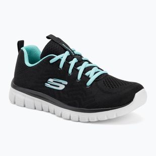 SKECHERS Graceful Get Connected women's training shoes black/turquoise