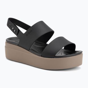 Women's sandals Crocs Brooklyn Low Wedge black/mushroom