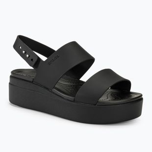 Women's Crocs Brooklyn Low Wedge sandals black/black