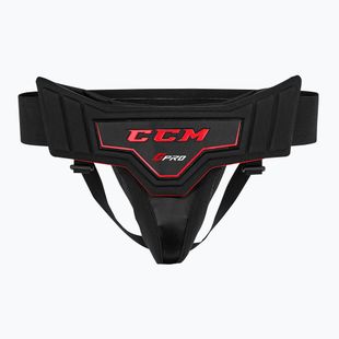CCM Jock Pro SR black men's goalie suspensor