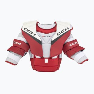 Children's hockey goalie waistcoat CCM YT Flex 3 YTH white/red