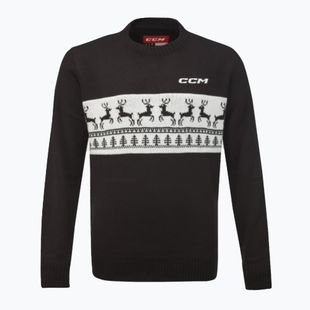 CCM men's jumper Ugly Christmas black/white