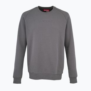 Men's sweatshirt CCM Core Fleece Crew dark grey heather
