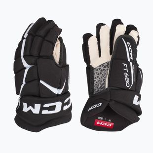 CCM JetSpeed hockey gloves FT680 SR black/white
