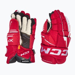 CCM Tacks XF SR red/white hockey gloves