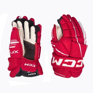 CCM Tacks XF80 SR red/white hockey gloves