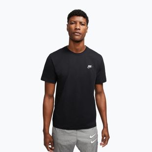 Men's T-shirt Nike Sportswear Club black/white/dark grey