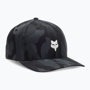 Men's Fox Racing Fox Head Camo Tech Flexfit black camo baseball cap
