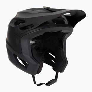 Fox Racing Dropframe Pro matte black bicycle helmet