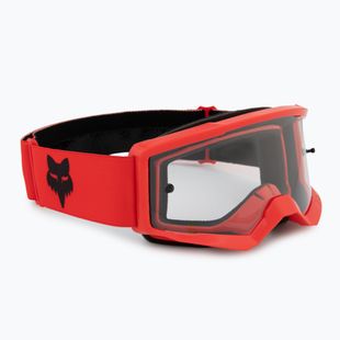 Fox Racing Main Core Jr fluorescent red/clear children's cycling goggles