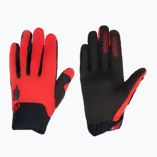Men's cycling gloves Fox Racing Defend Wind Offroad fluorescent red