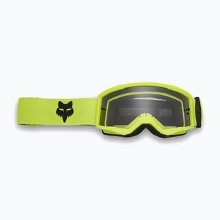 Fox Racing Main Core Jr fluorescent yellow/clear children's cycling goggles